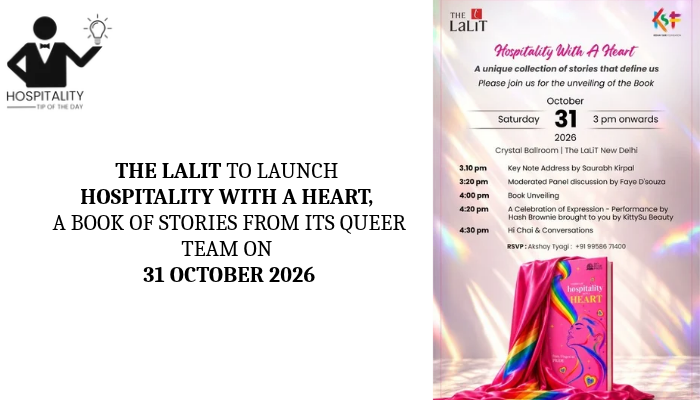The LaLiT to Launch Hospitality with a Heart Book on 31 October 2026